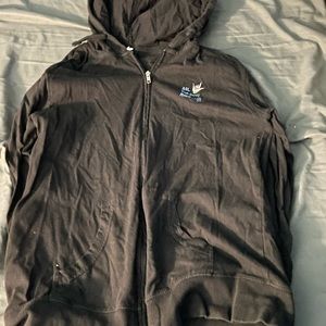 Black ASL light sweater